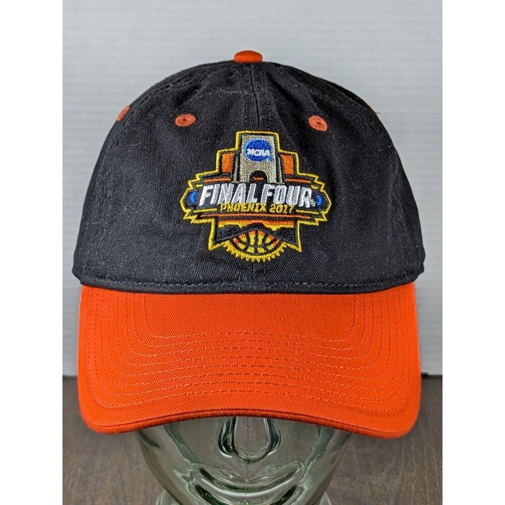 NCAA FINAL FOUR Phoenix 2017 Baseball Cap Hat One Size Adjustable Black Orange